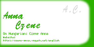 anna czene business card